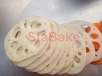 Lotus Root slices Rodajas de raíz de loto